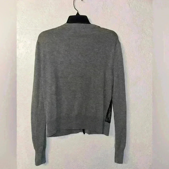 Sharagano Studio Cardigan &  Skirt black and gray sz 10 Skirt Large Cardigan - Picture 8 of 12